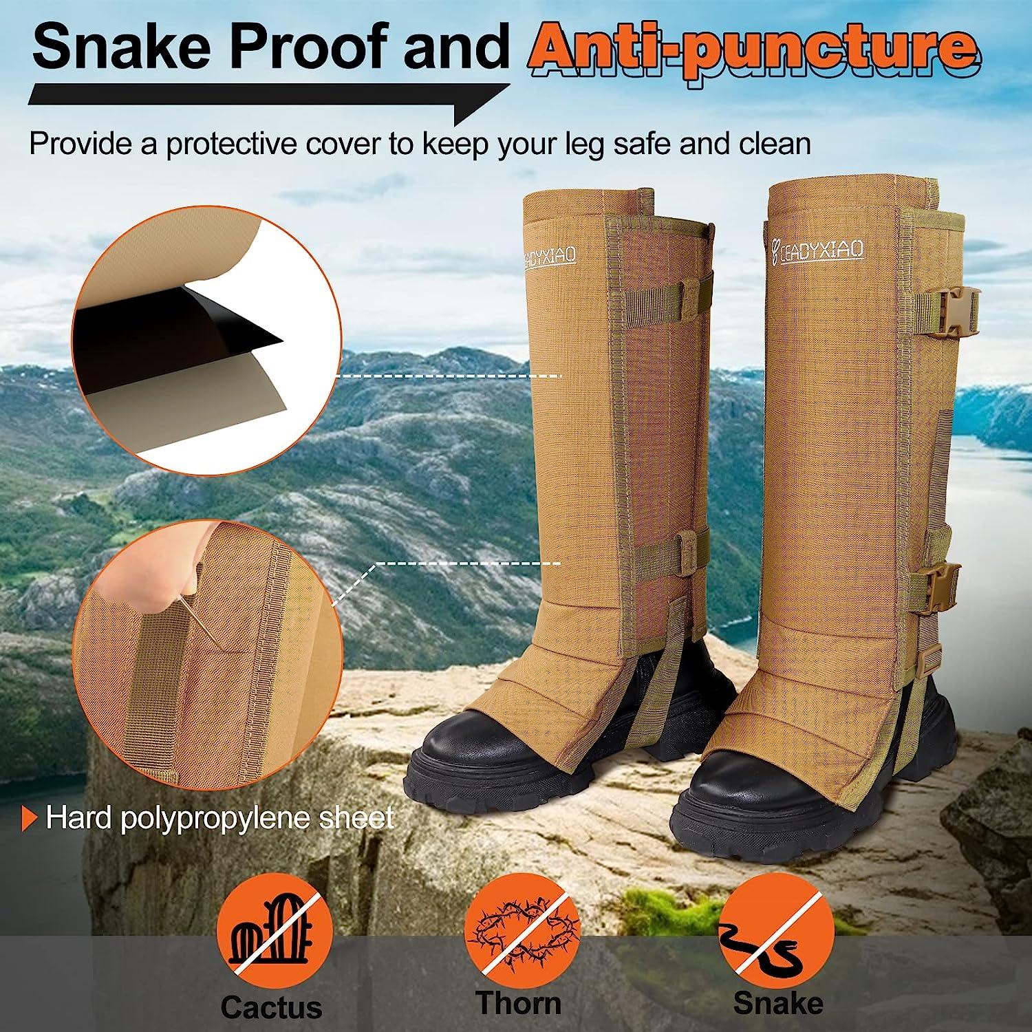 Waterproof Uiihunt gaiters, snake guards